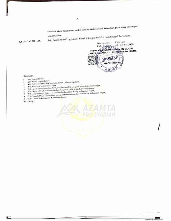 16 [azamtaproperti.com] Legalitas Azzahra Hiils Izin Lokasi