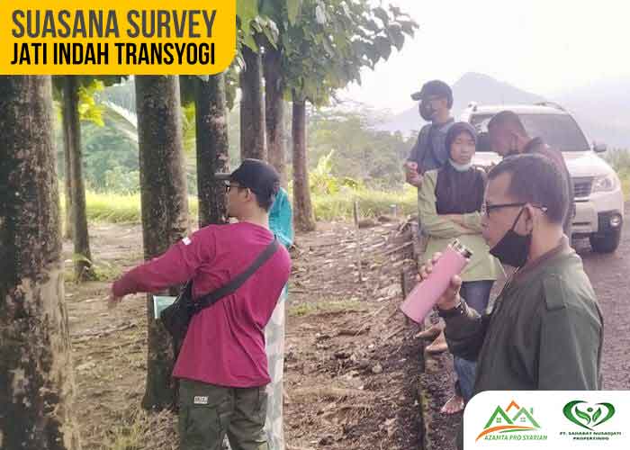 Suasana Survey Kavling Jati Indah Transyogi Bonus Jati