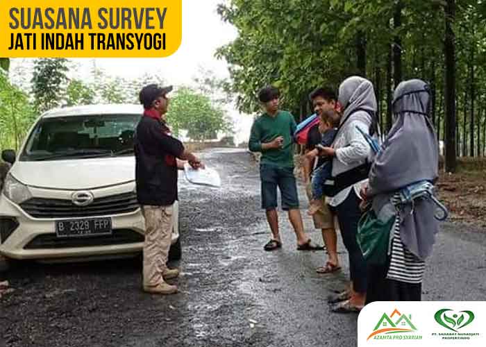 Suasana Survey Kavling Jati Indah Transyogi Free Biaya Ajb