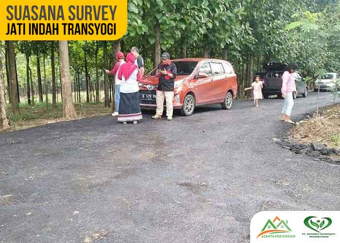 Suasana Survey Kavling Jati Indah Transyogi Tanah Murah Bogor