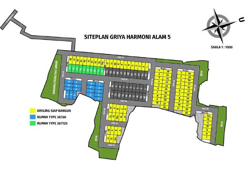 Siteplan Griya Harmoni Alam 5 Azamta Properti