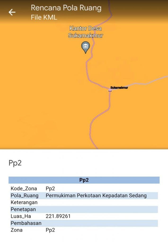 Zonasi Zona PP2 Nuansa Alam Jonggol