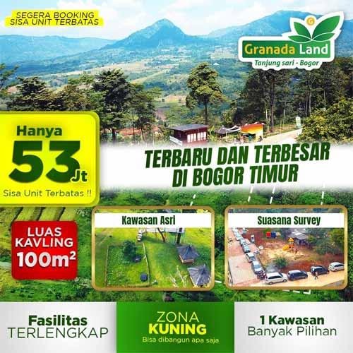 Granada Land Kavling Eduwisata Bogor - Fasilitas Lengkap Harga Murah